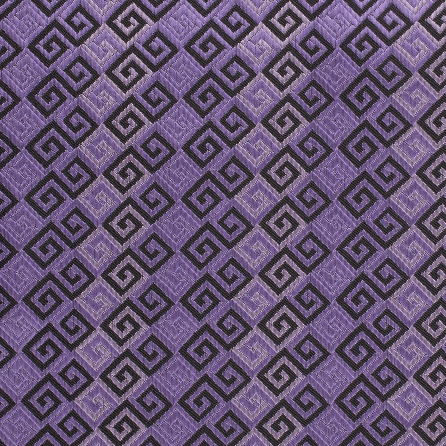 Purple Geometric Pocket Square for Men