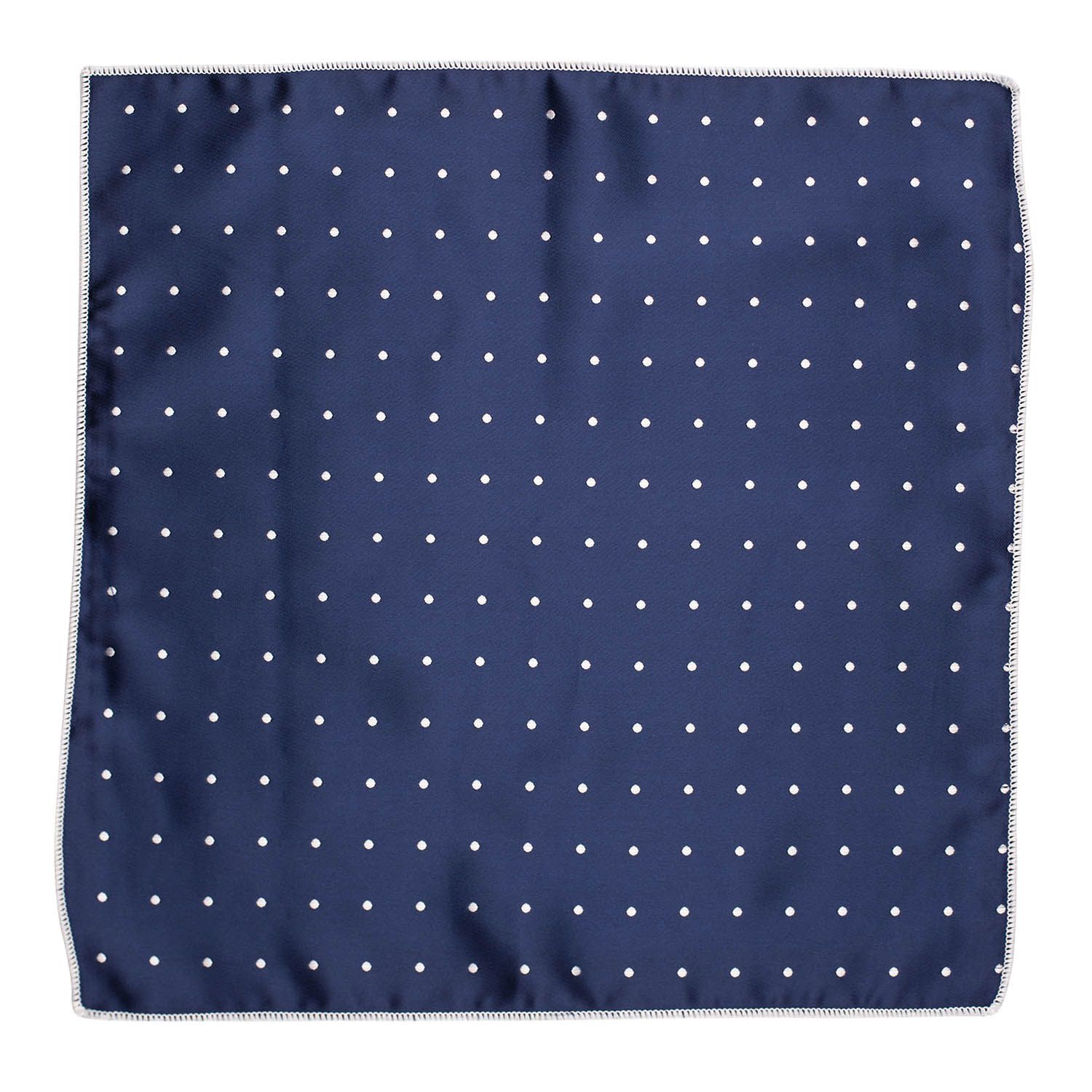 Blue Polka Dot Pocket Square for Men