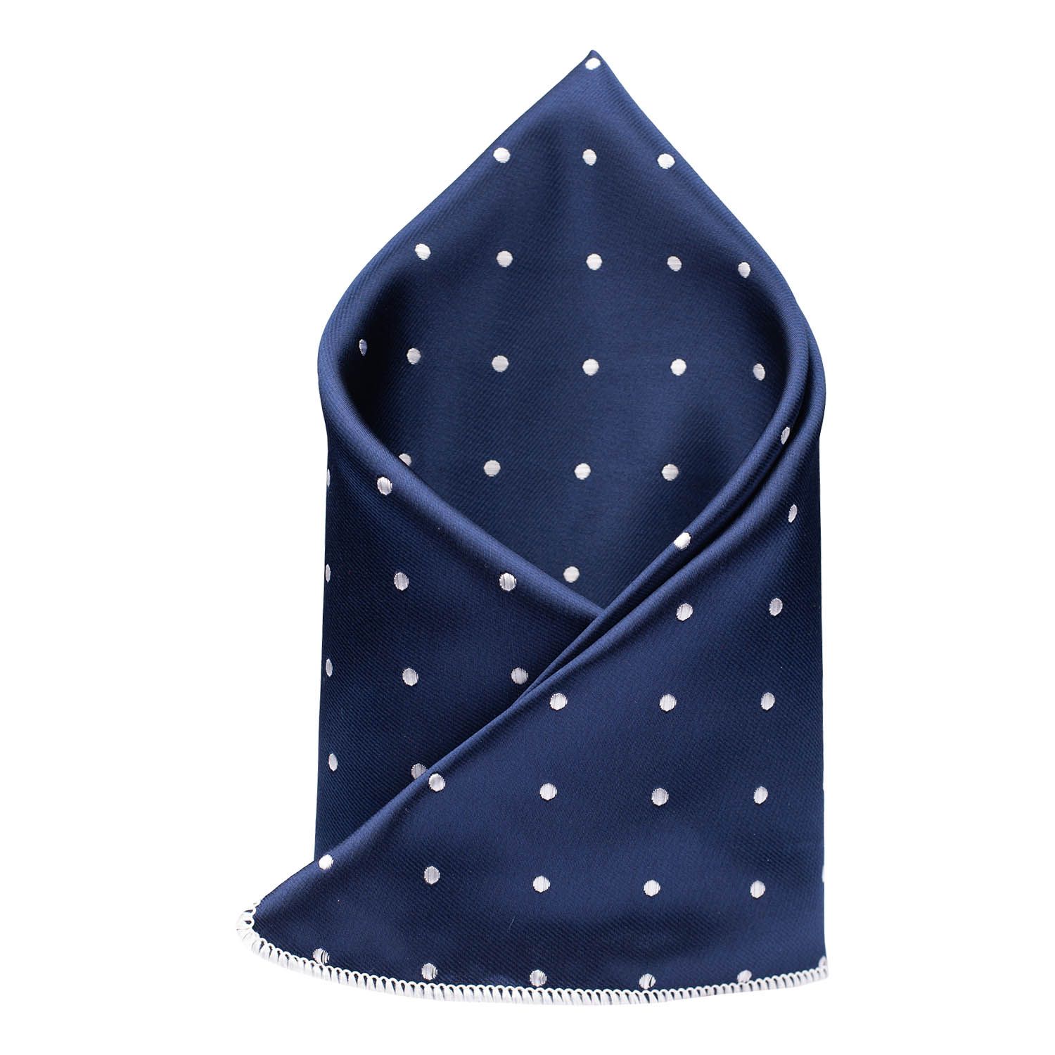 Blue Polka Dot Pocket Square for Men
