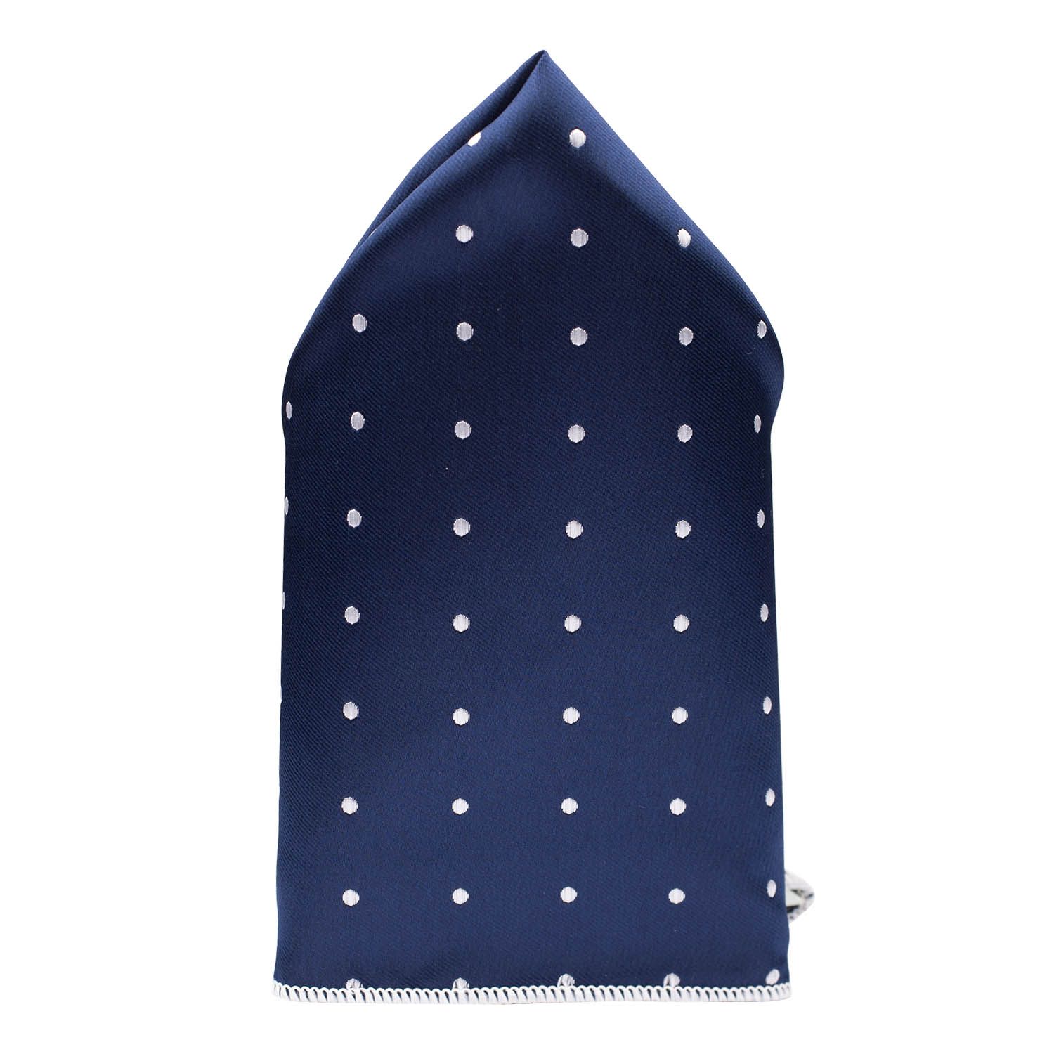 Blue Polka Dot Pocket Square for Men