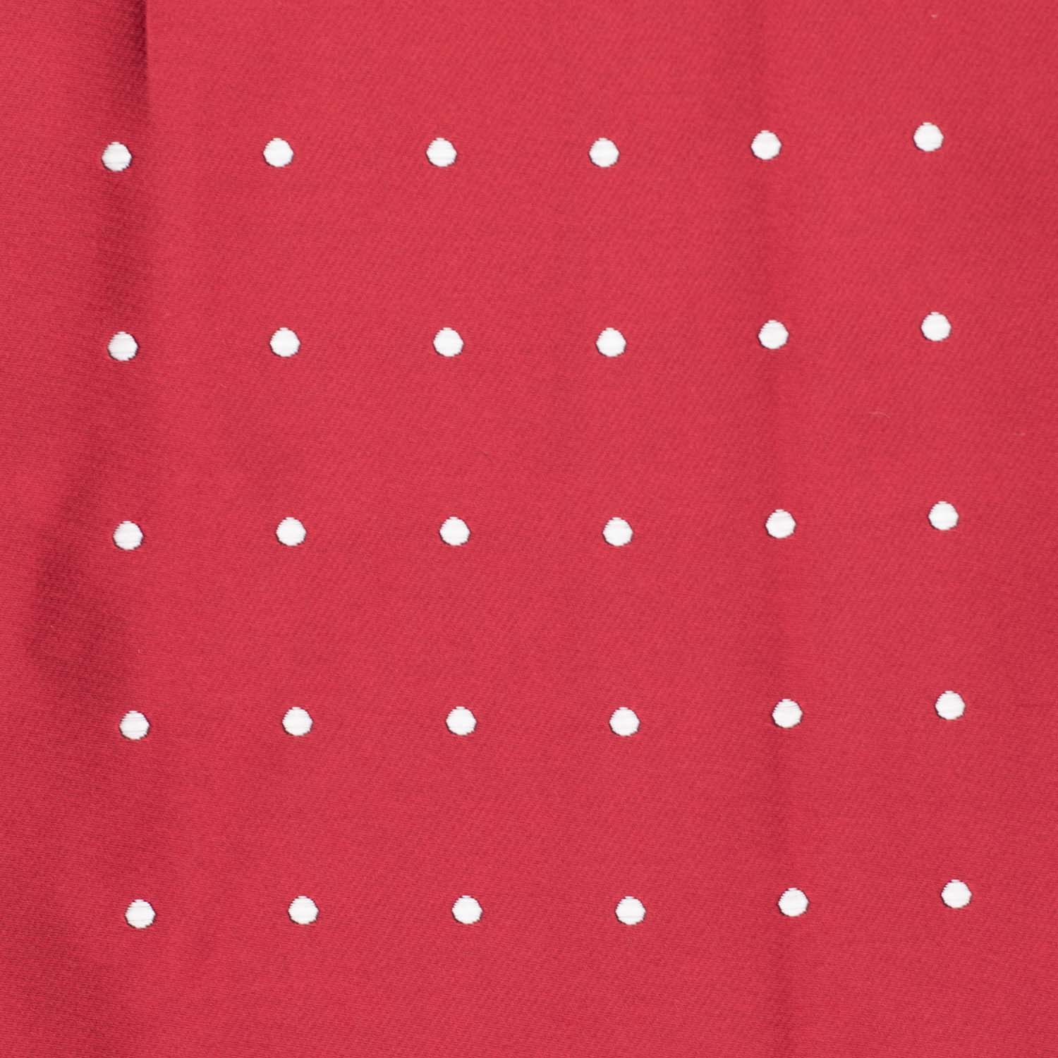 Burgundy Polka Dot Pocket Square for Men