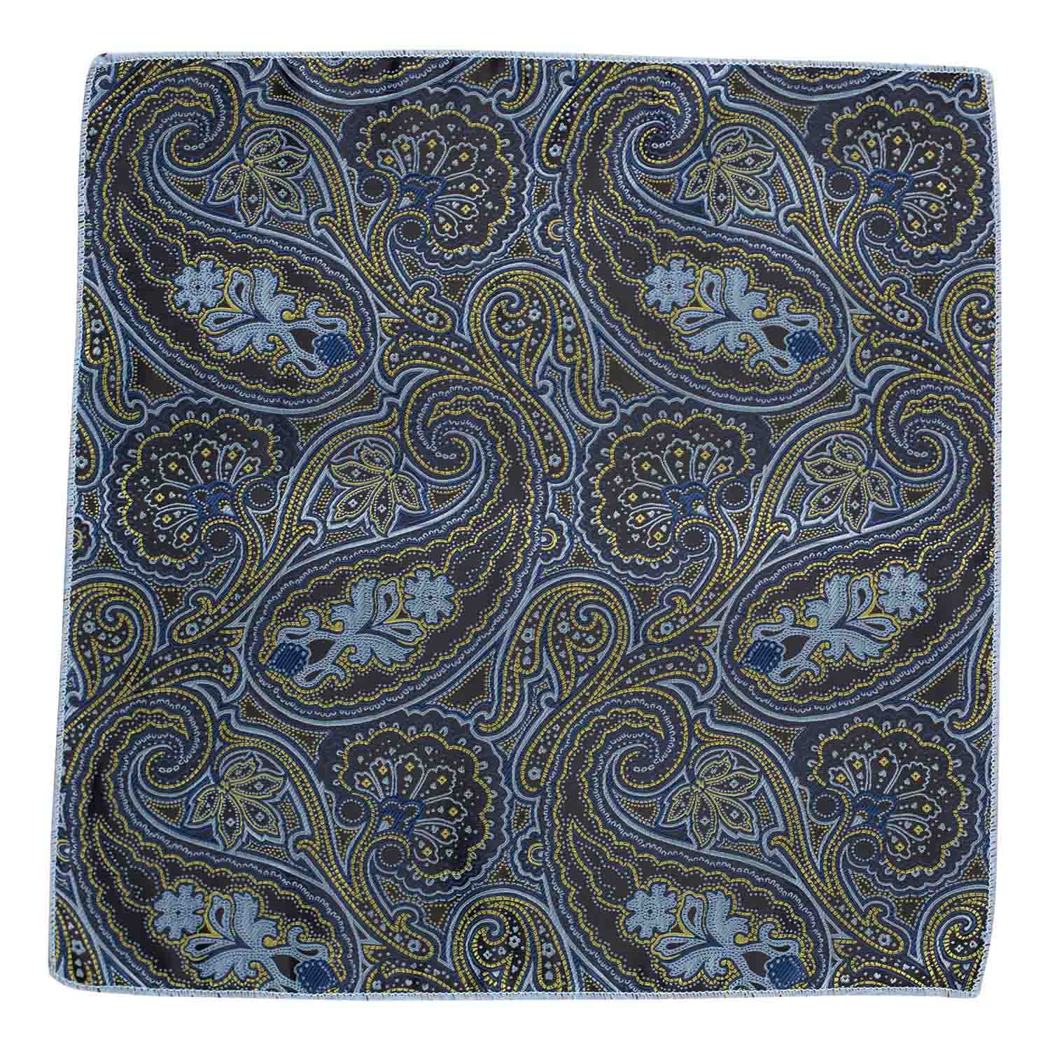 Green Paisley Pocket Square for Men