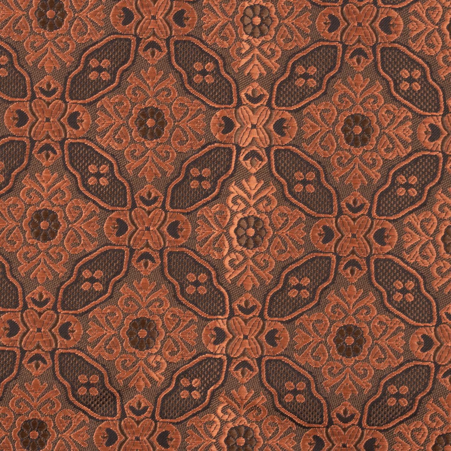 Brown Floral Pocket Square for Men