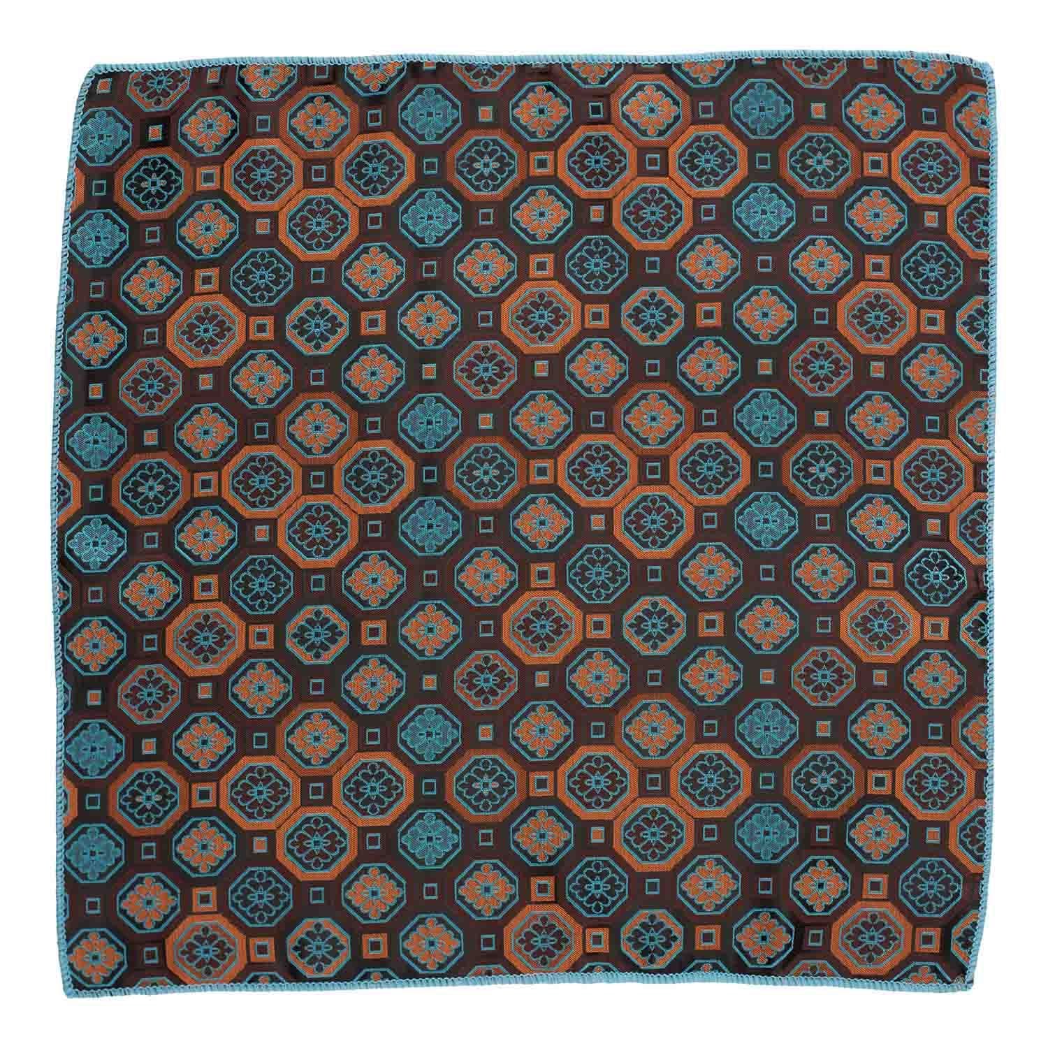 Multicolor Geometric Pocket Square for Men