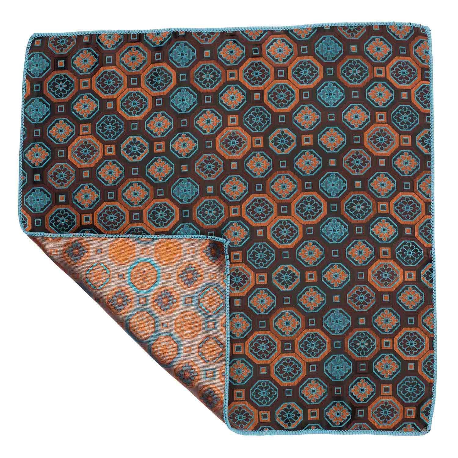 Multicolor Geometric Pocket Square for Men