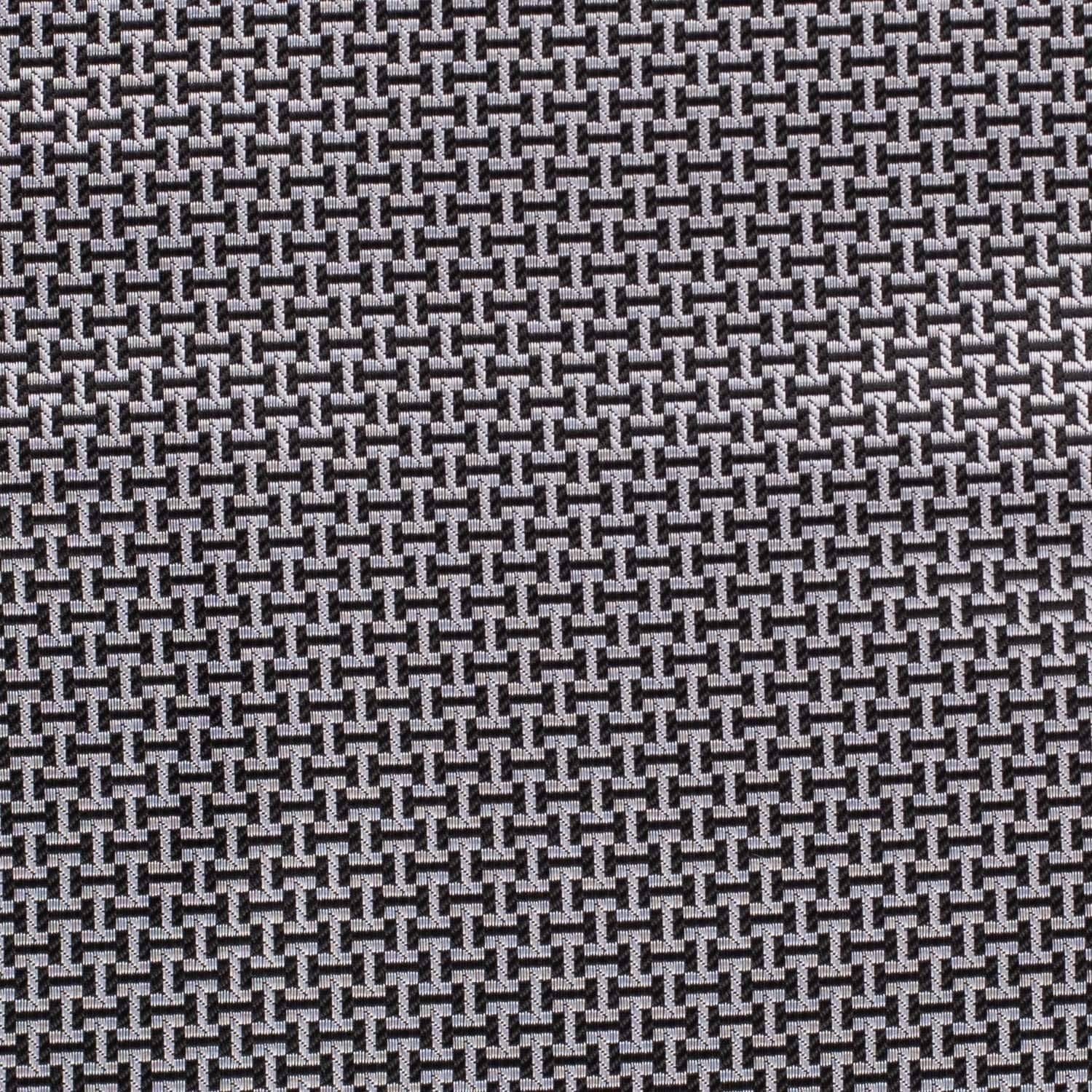 Grey Geometric Pocket Square for Men