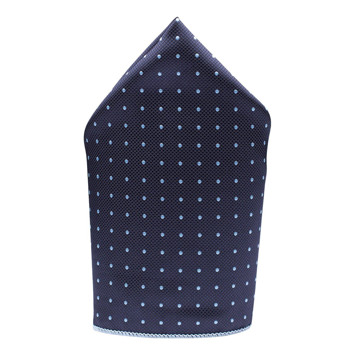 Blue Polka Dot Pocket Square for Men
