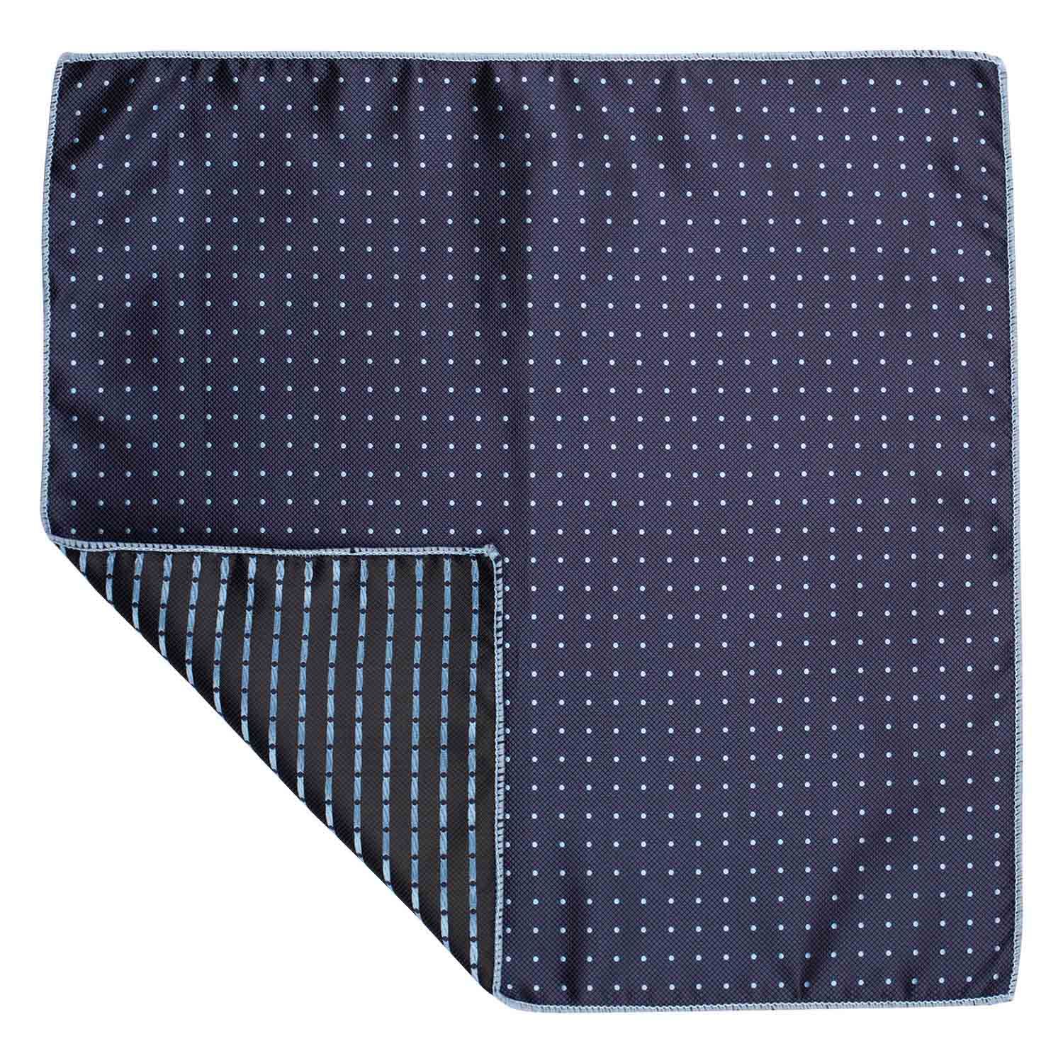 Blue Polka Dot Pocket Square for Men