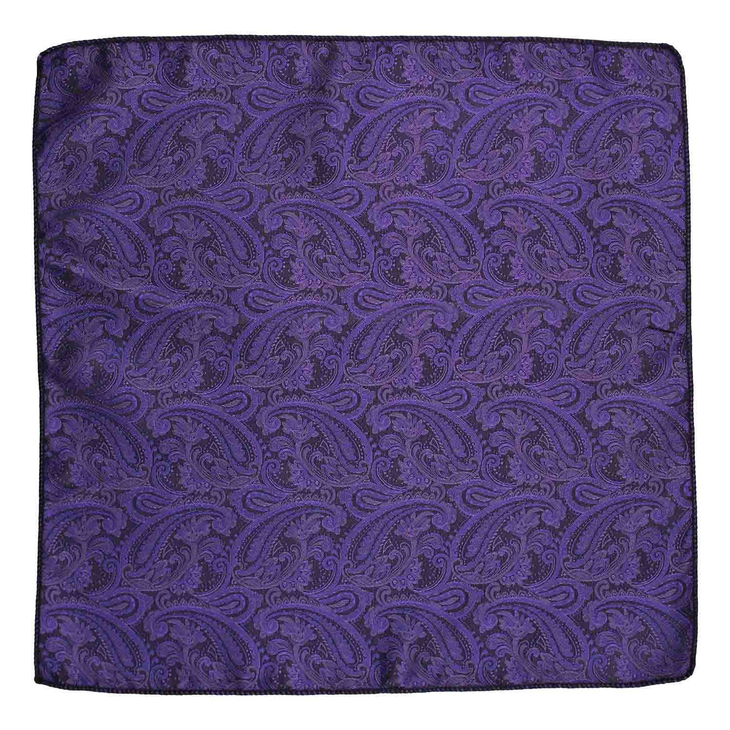 Purple Paisley Pocket Square for Men