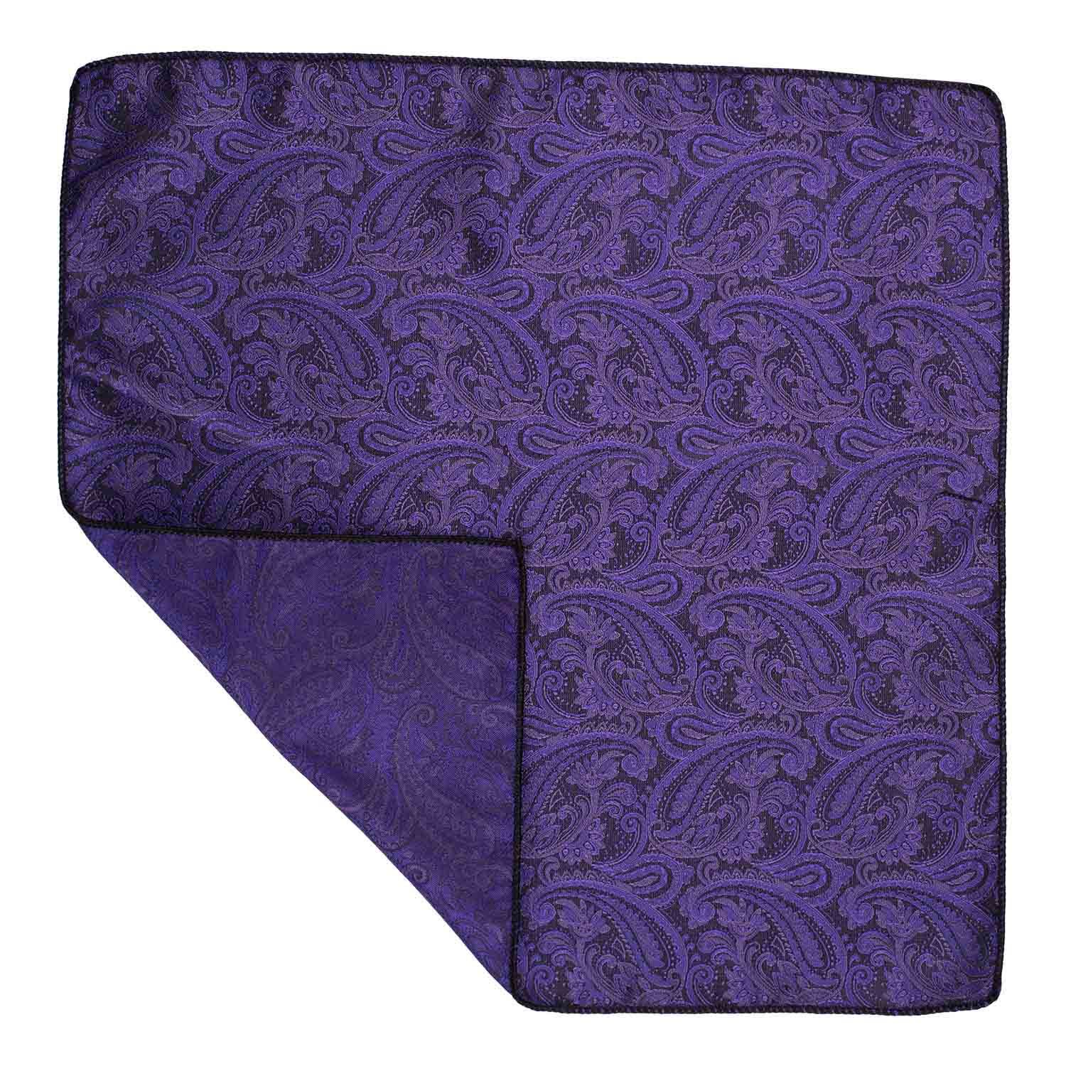 Purple Paisley Pocket Square for Men