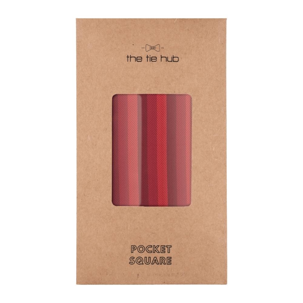 Red Geometric Pocket Square for Men