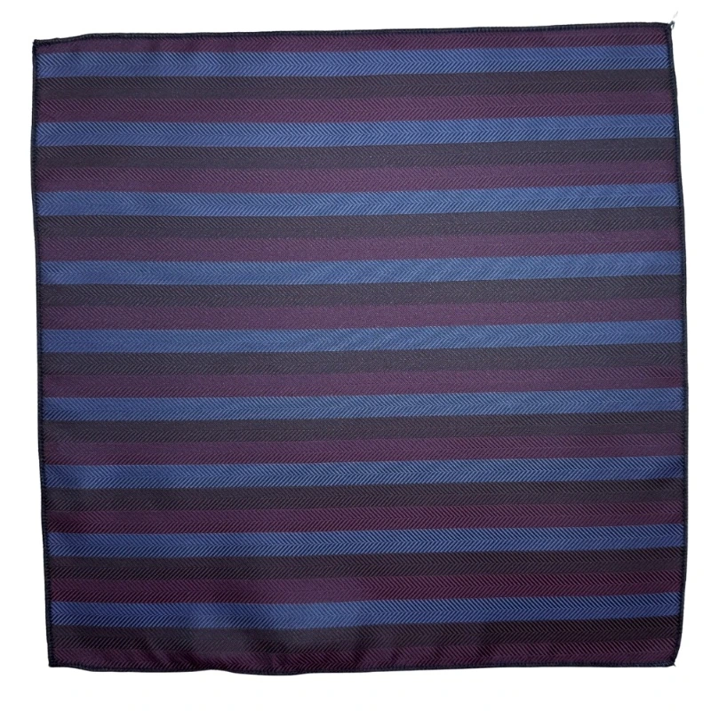 Blue Geometric Pocket Square for Men