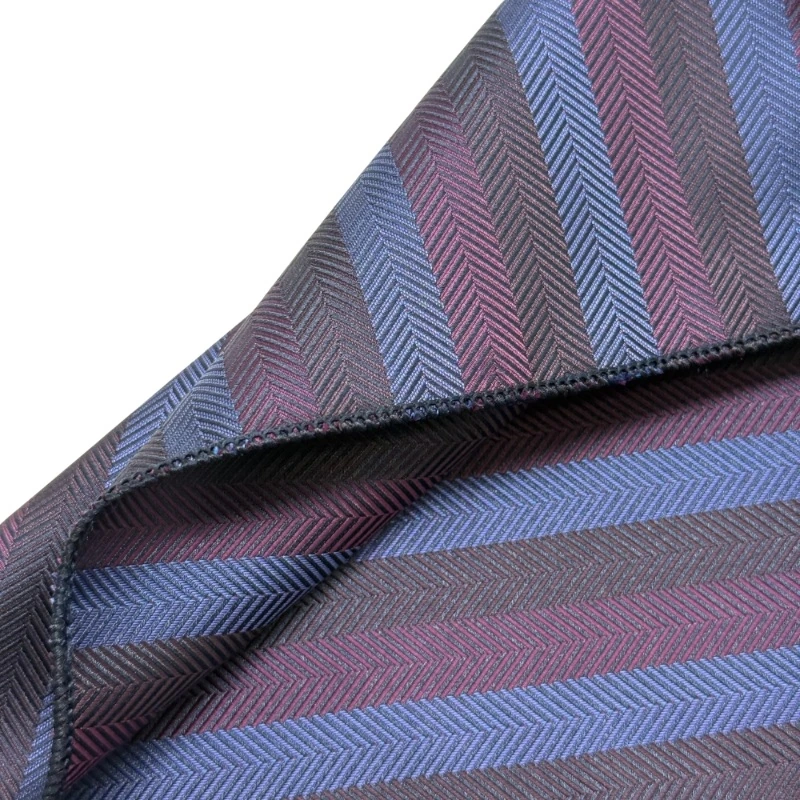 Blue Geometric Pocket Square for Men