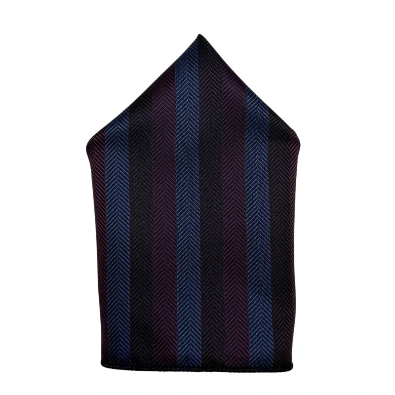 Blue Geometric Pocket Square for Men