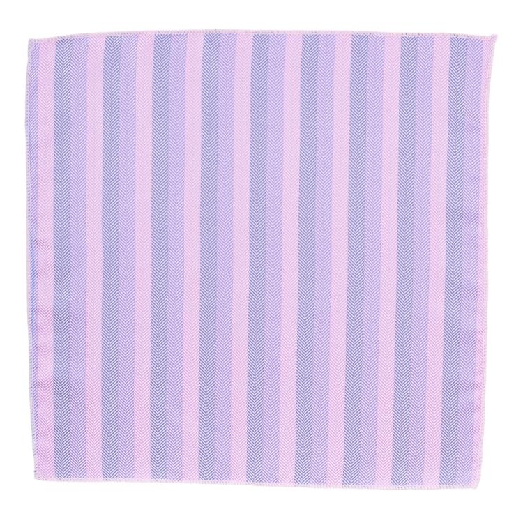 Pink Geometric Pocket Square for Men