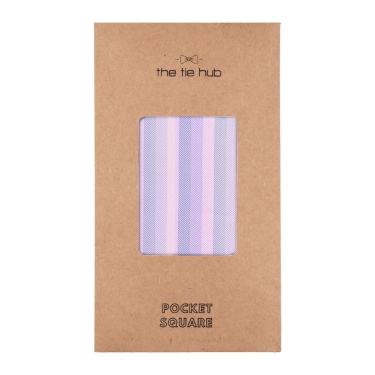 Pink Geometric Pocket Square for Men