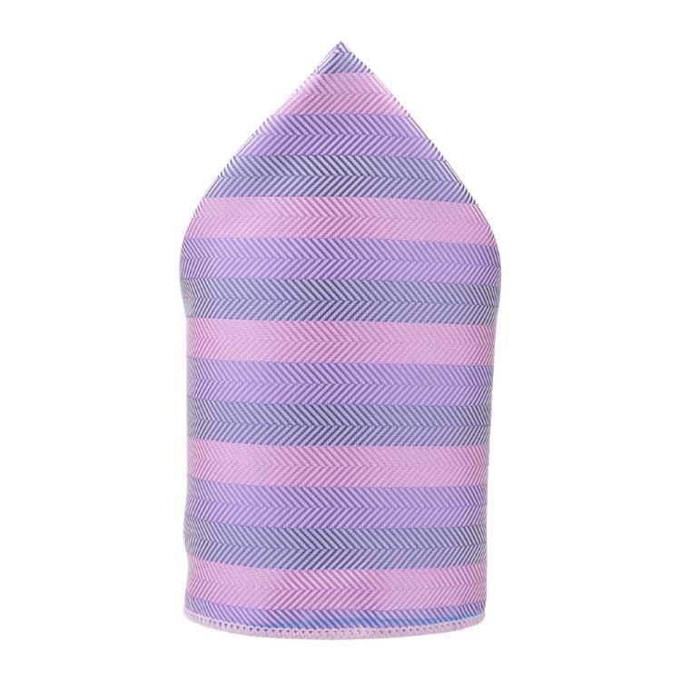 Pink Geometric Pocket Square for Men
