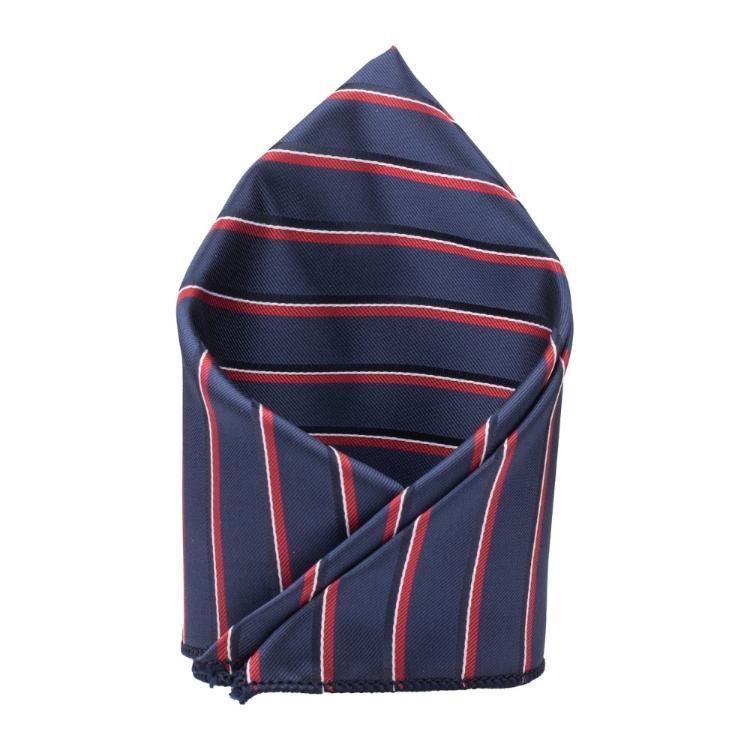 Blue Geometric Pocket Square for Men