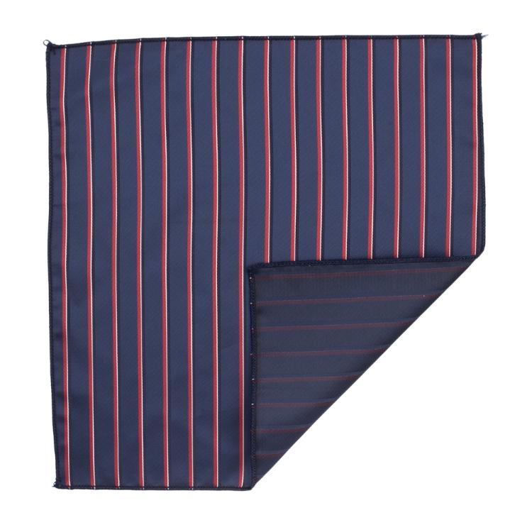 Blue Geometric Pocket Square for Men