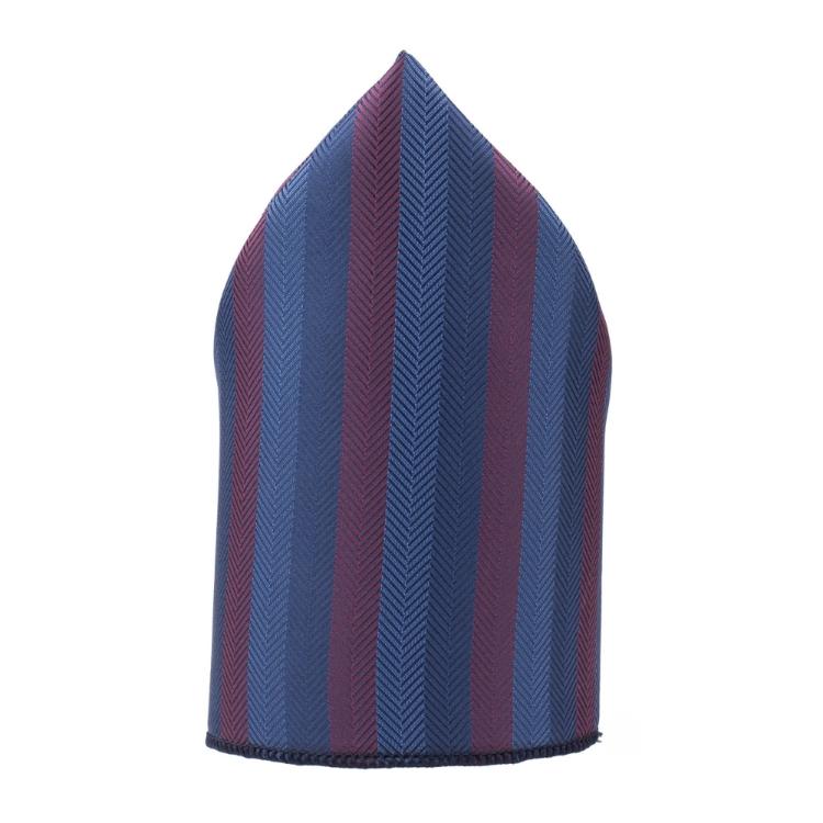 Blue Geometric Pocket Square for Men