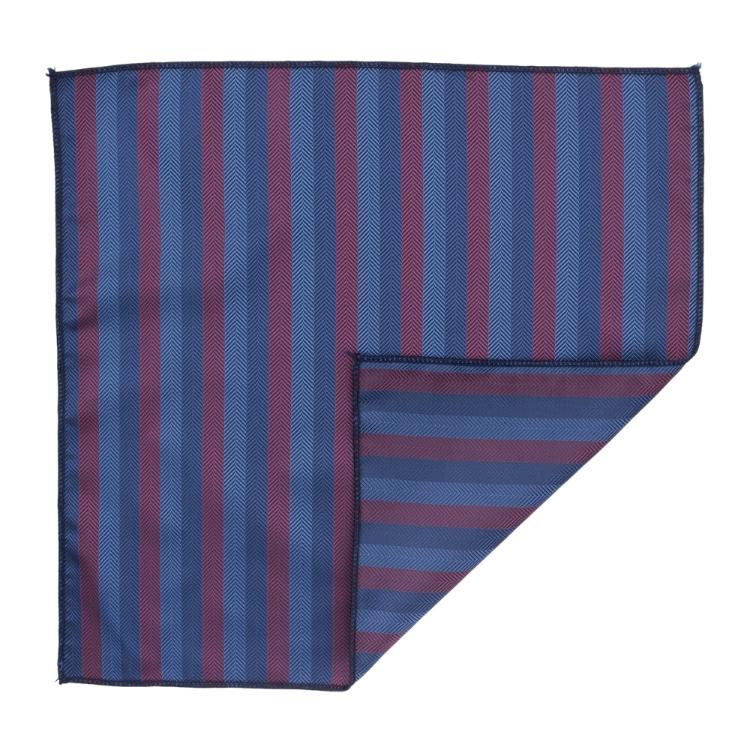 Blue Geometric Pocket Square for Men