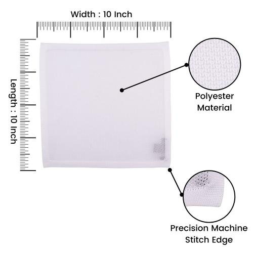 White Pocket Square for Men