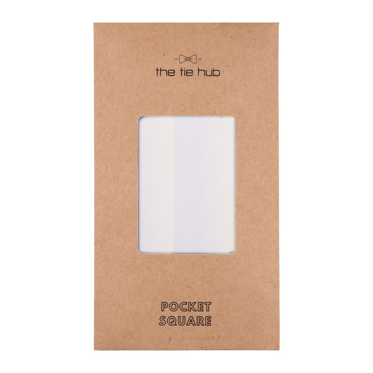 White Pocket Square for Men