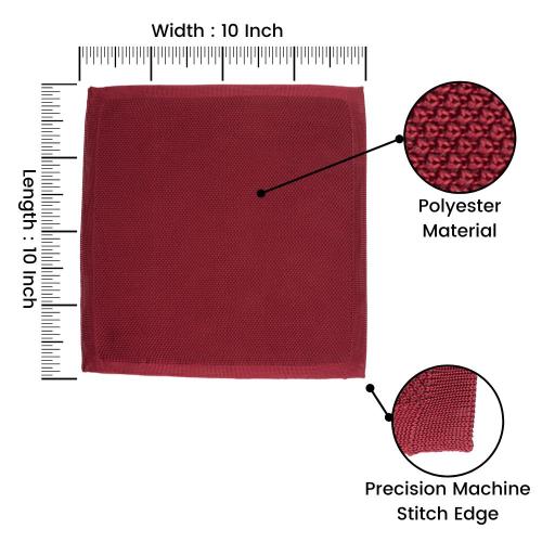 Burgundy Pocket Square for Men