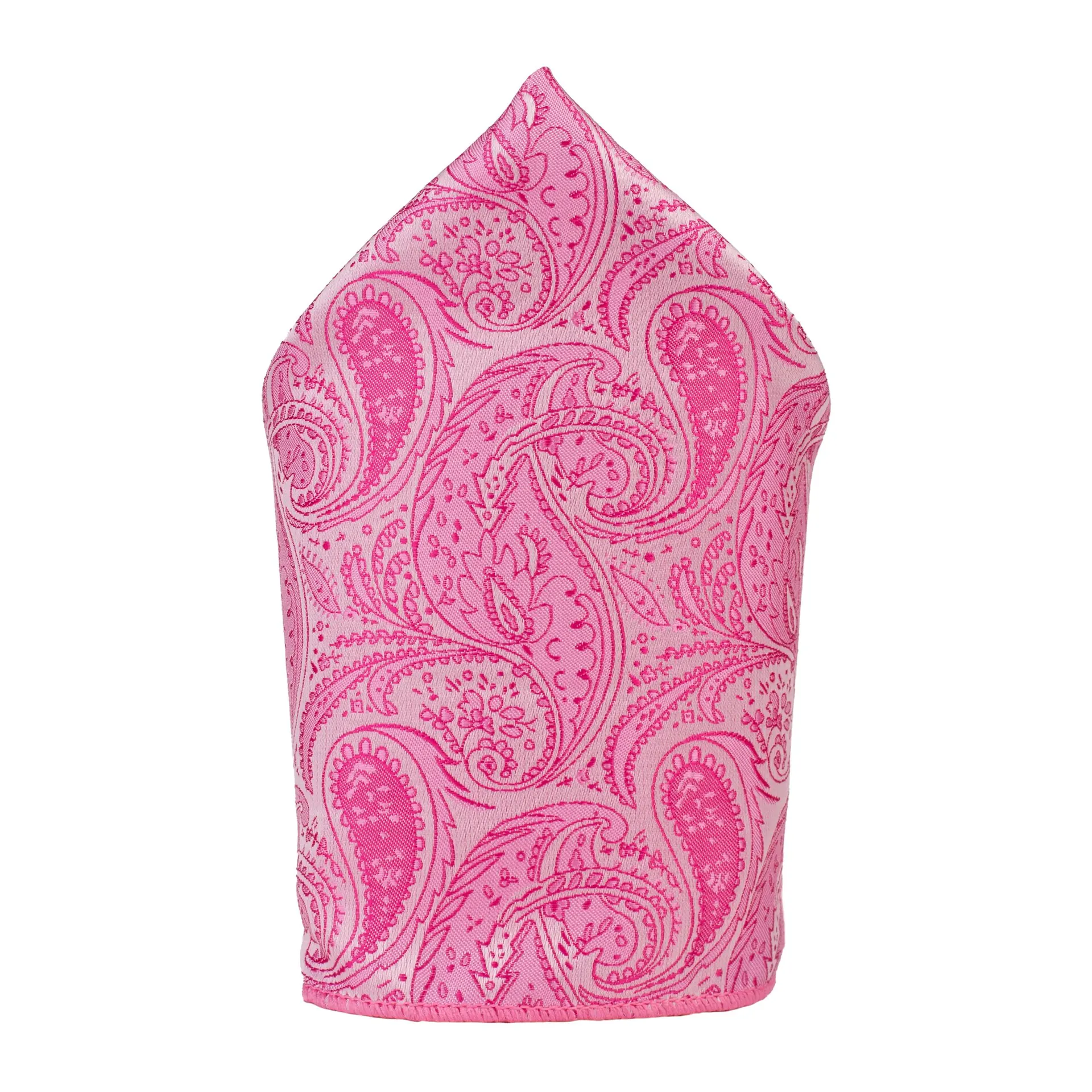 Pink Paisley Pocket Square for Men