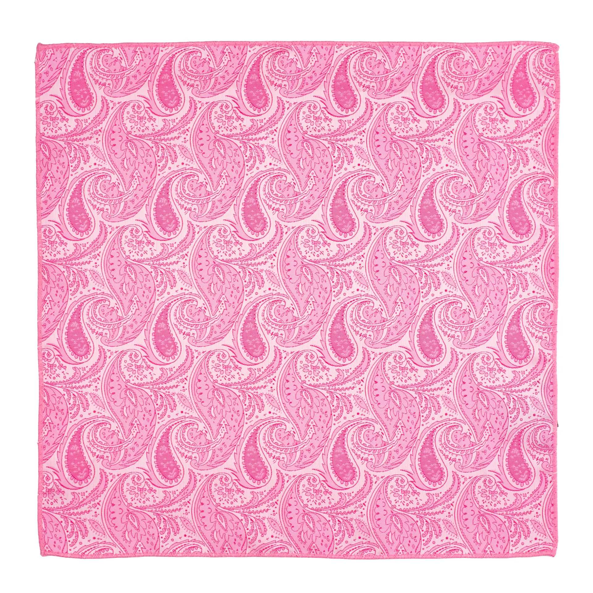 Pink Paisley Pocket Square for Men