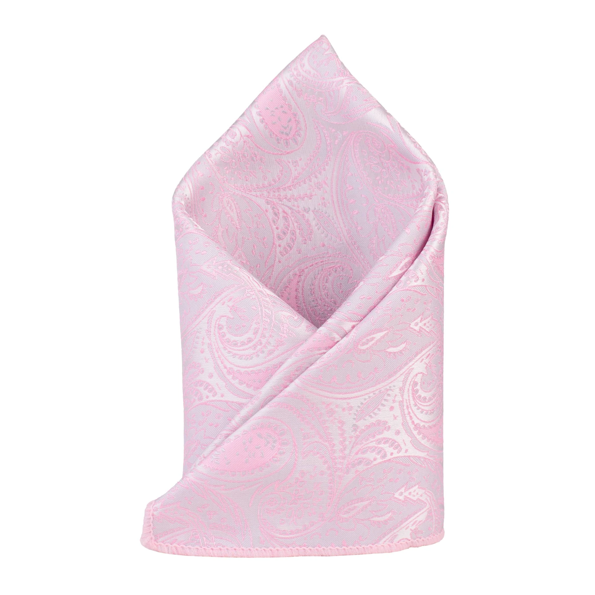 Grey Paisley Pocket Square for Men