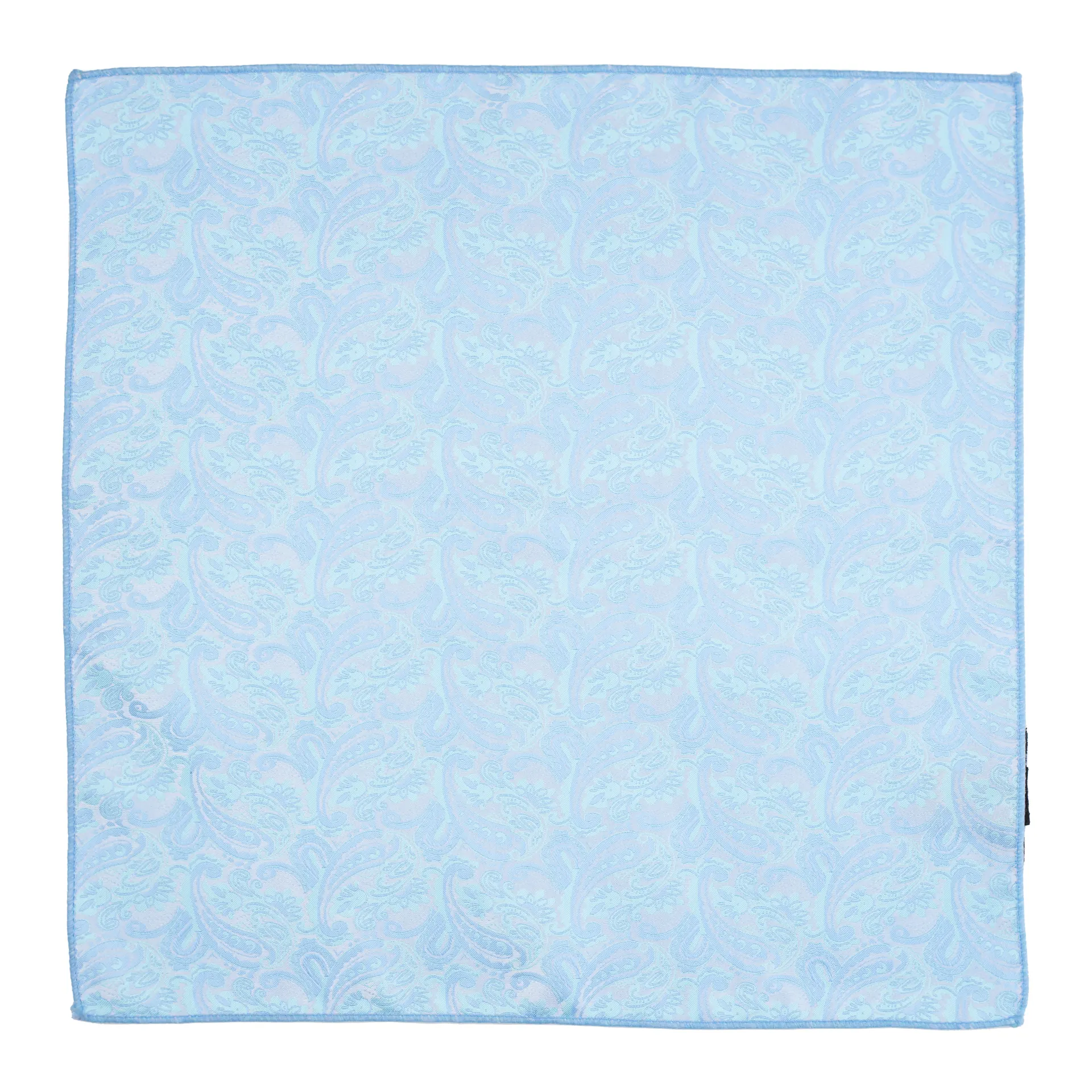 Grey Paisley Pocket Square for Men