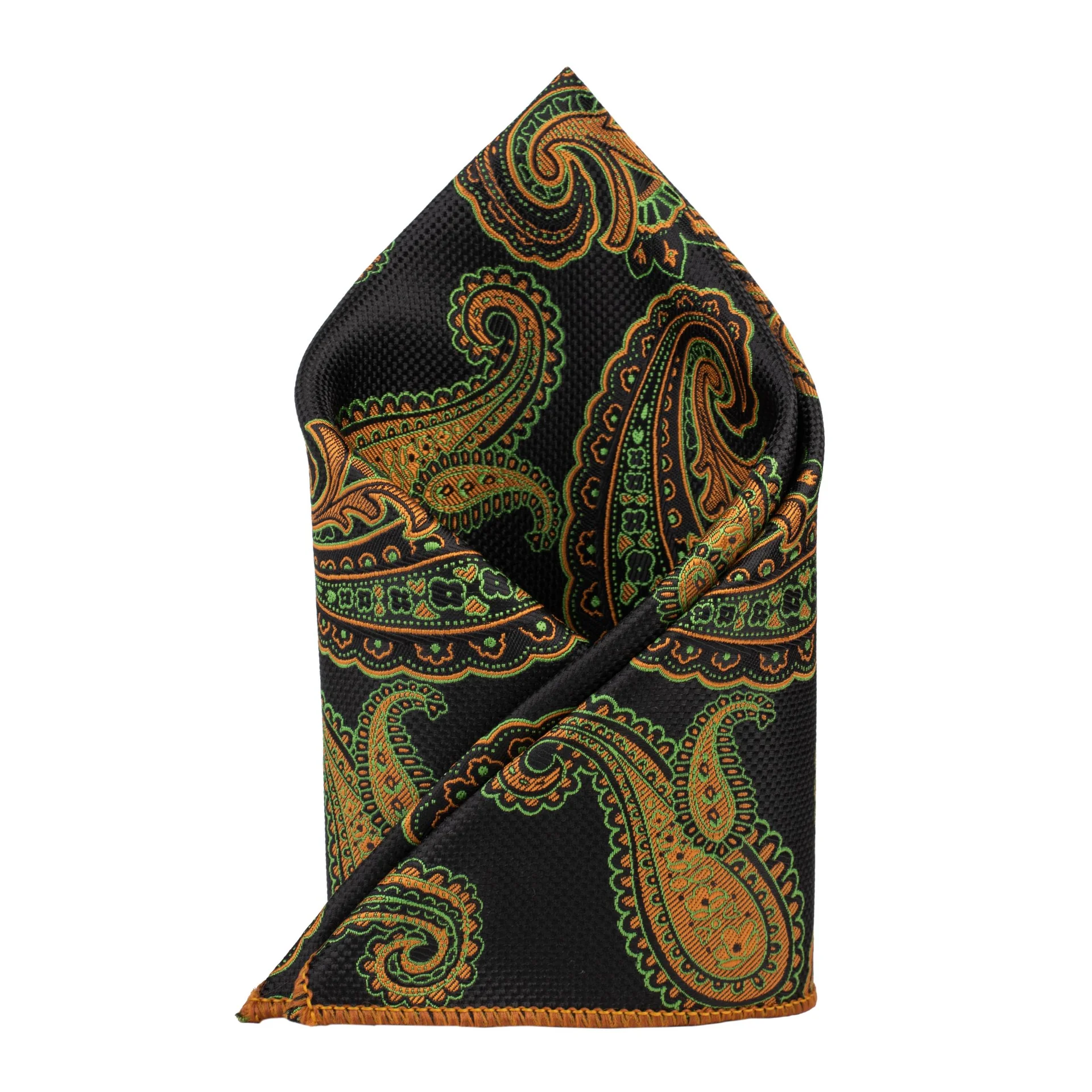 Green Paisley Pocket Square for Men