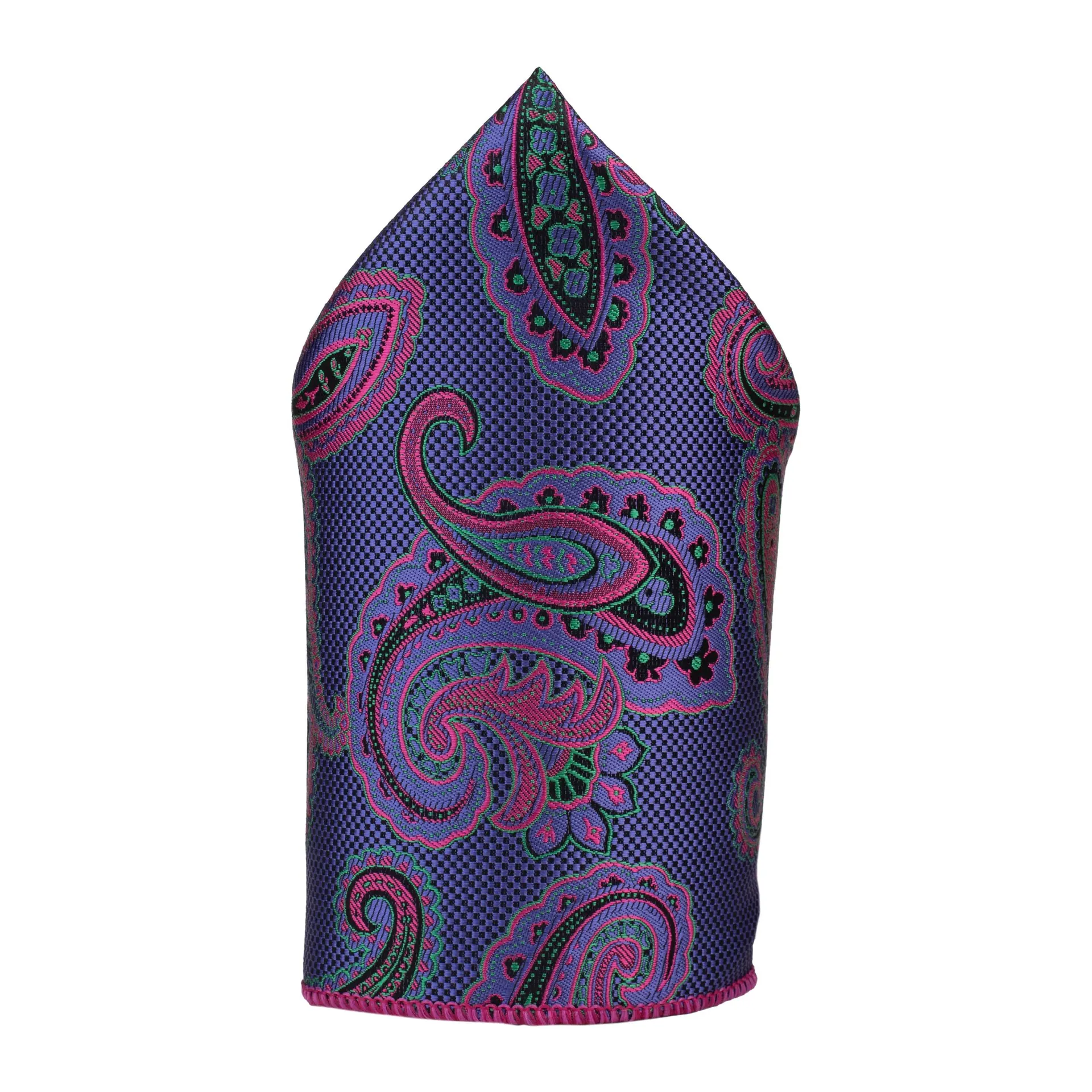 Purple Paisley Pocket Square for Men