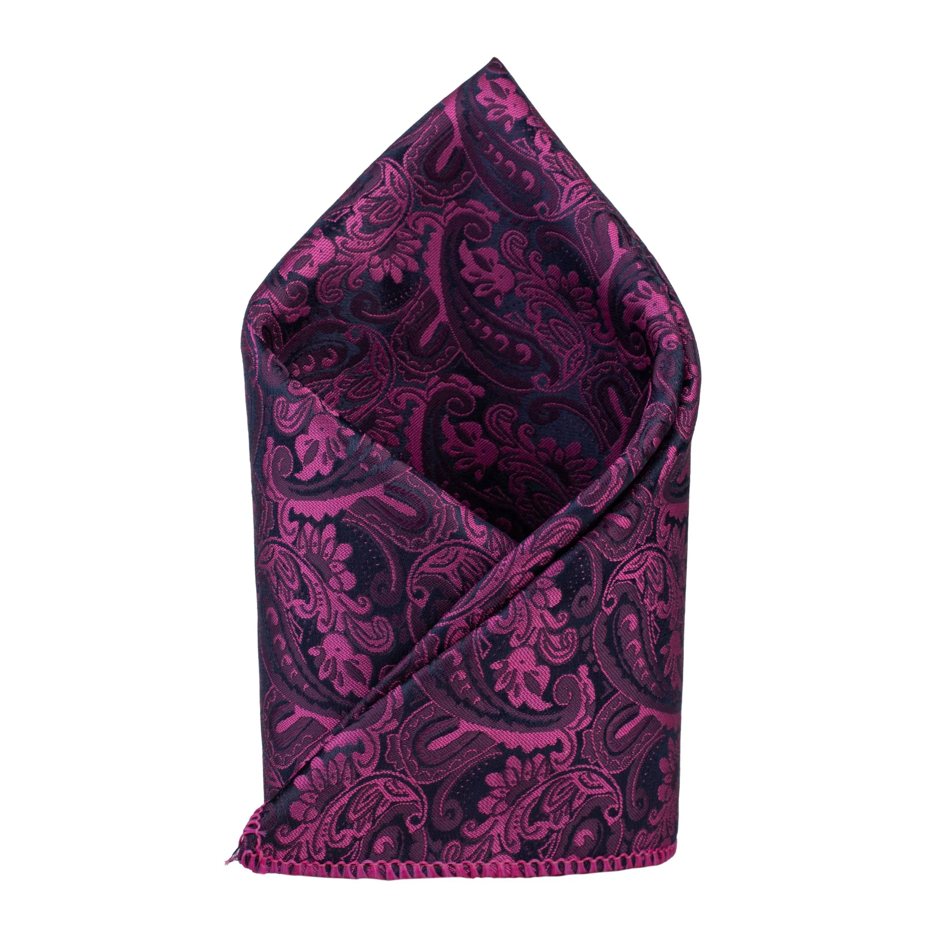 Pink Paisley Pocket Square for Men