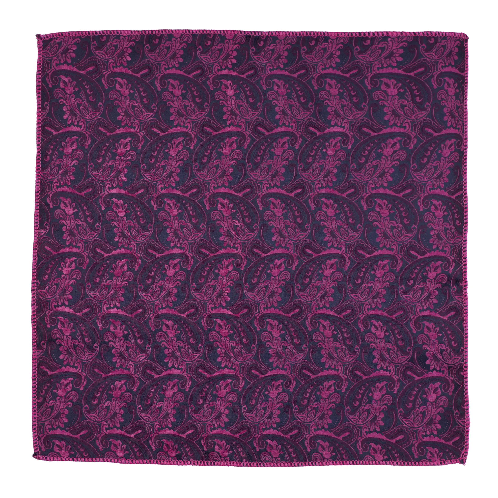 Pink Paisley Pocket Square for Men