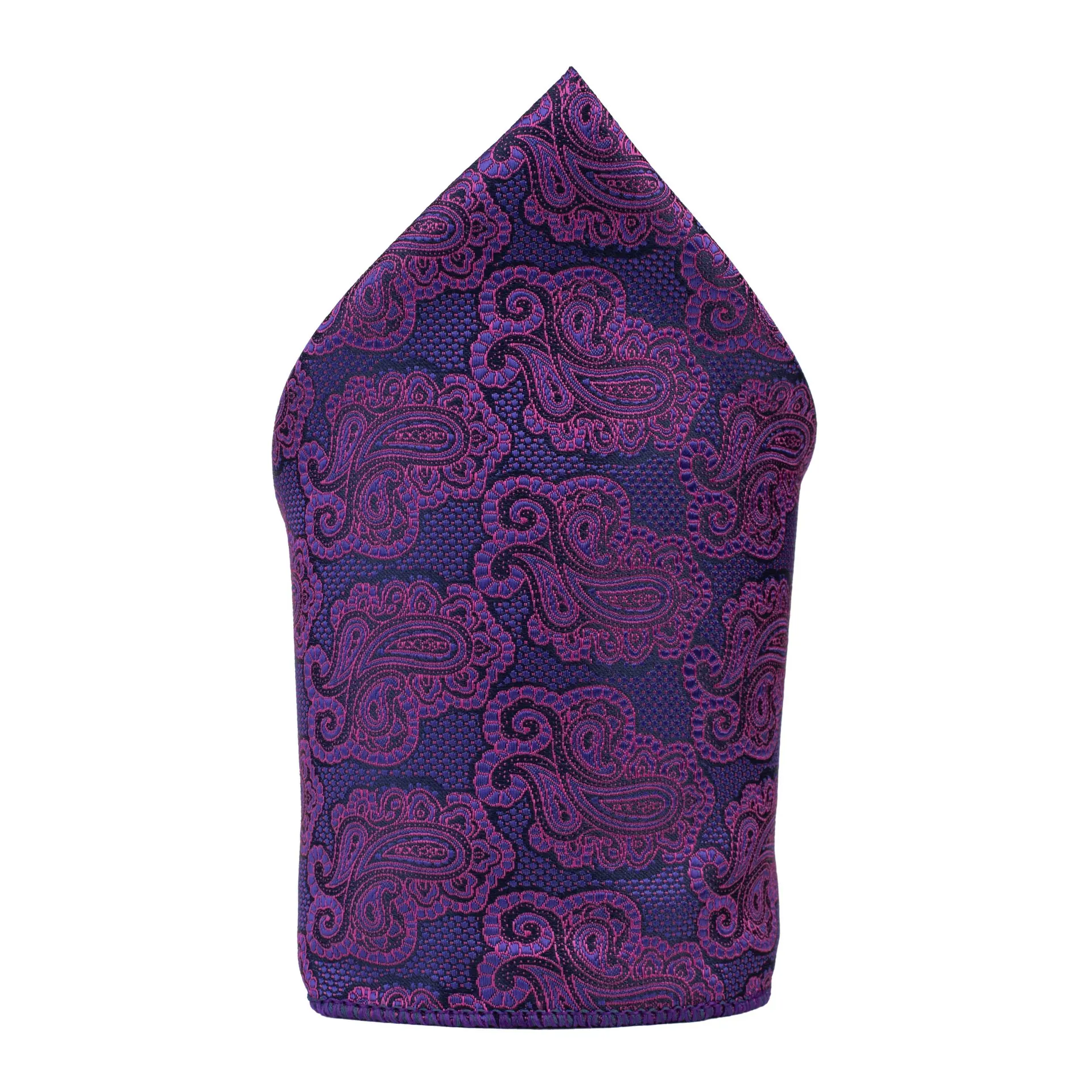 Purple Paisley Pocket Square for Men