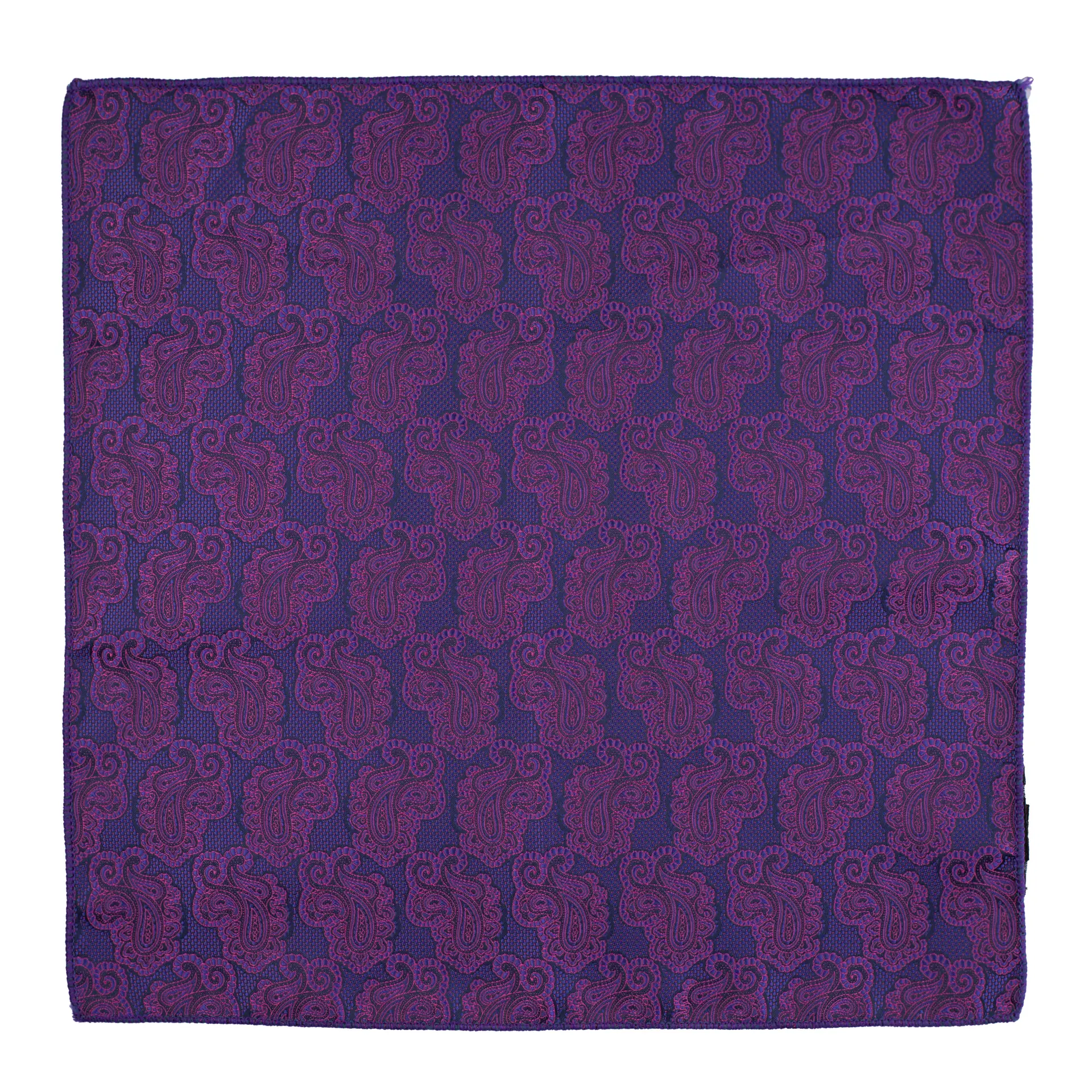 Purple Paisley Pocket Square for Men