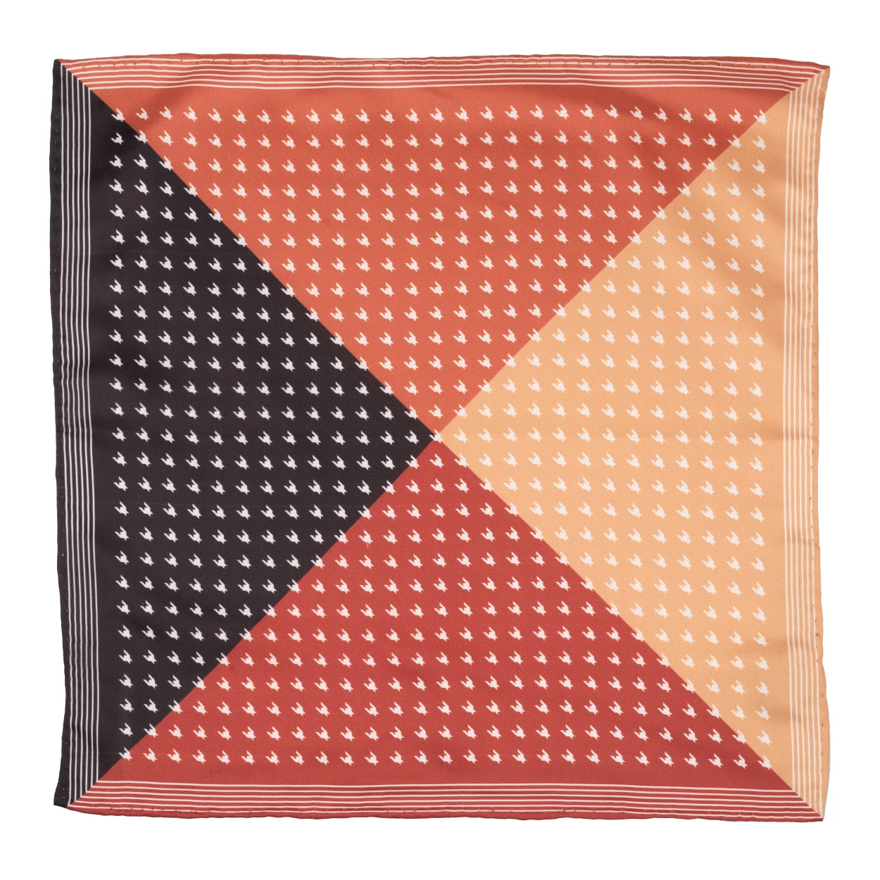 Multicolor Geometric Pocket Square for Men