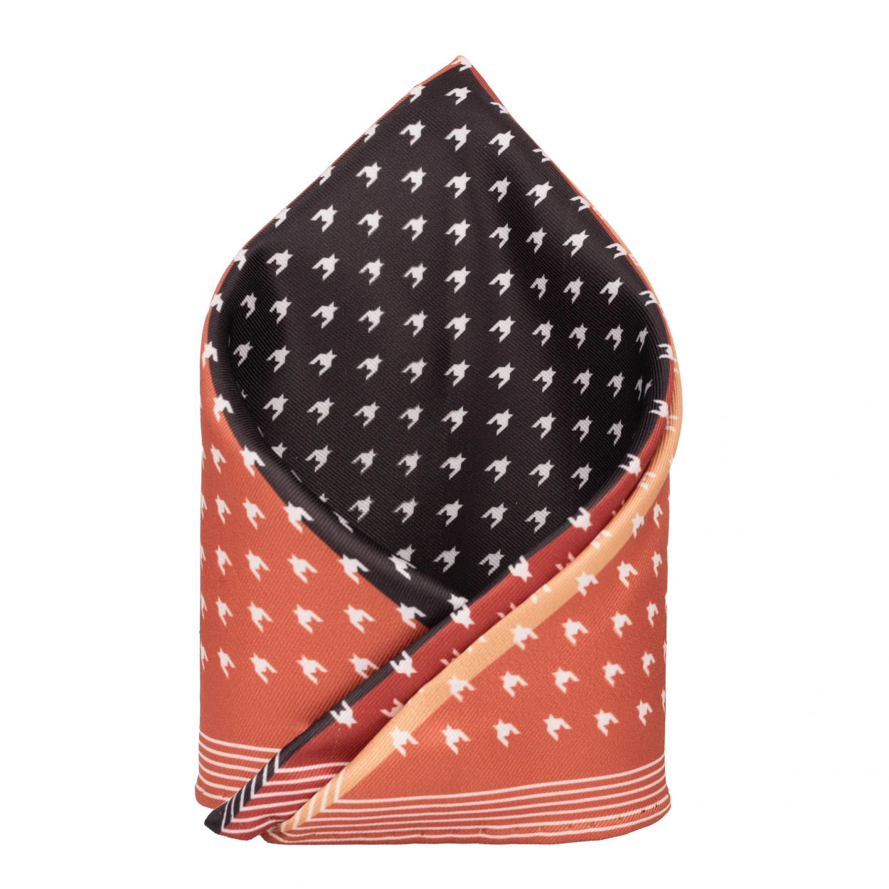Multicolor Geometric Pocket Square for Men
