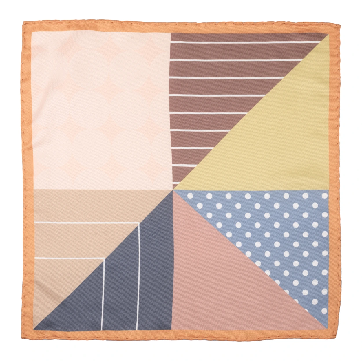 Multicolor Geometric Pocket Square for Men