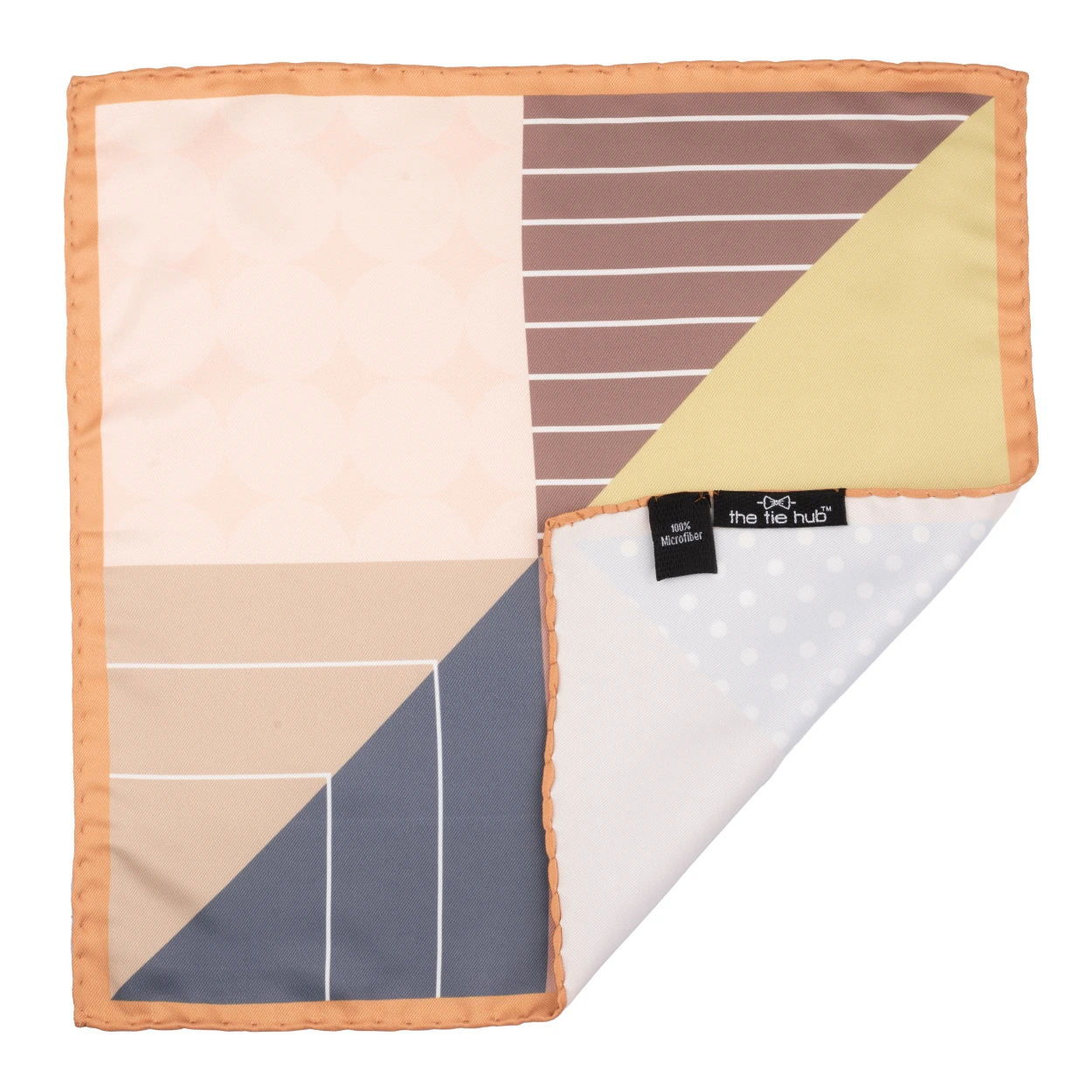 Multicolor Geometric Pocket Square for Men