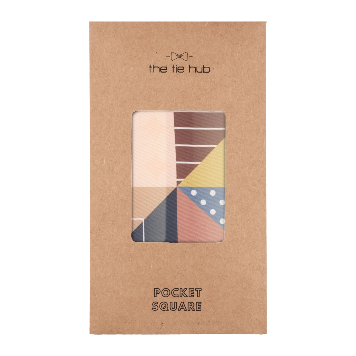 Multicolor Geometric Pocket Square for Men