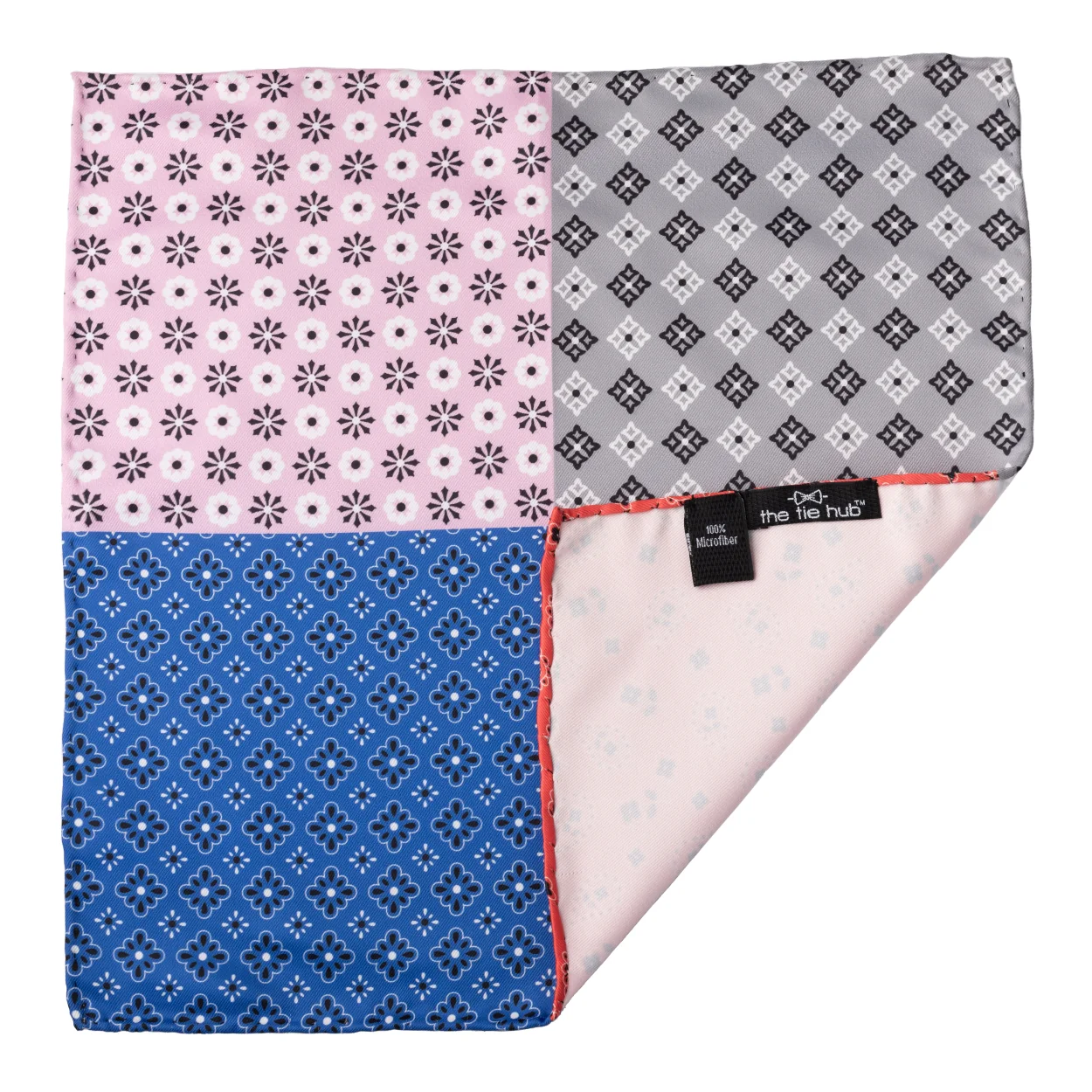 Multicolor Geometric Pocket Square for Men