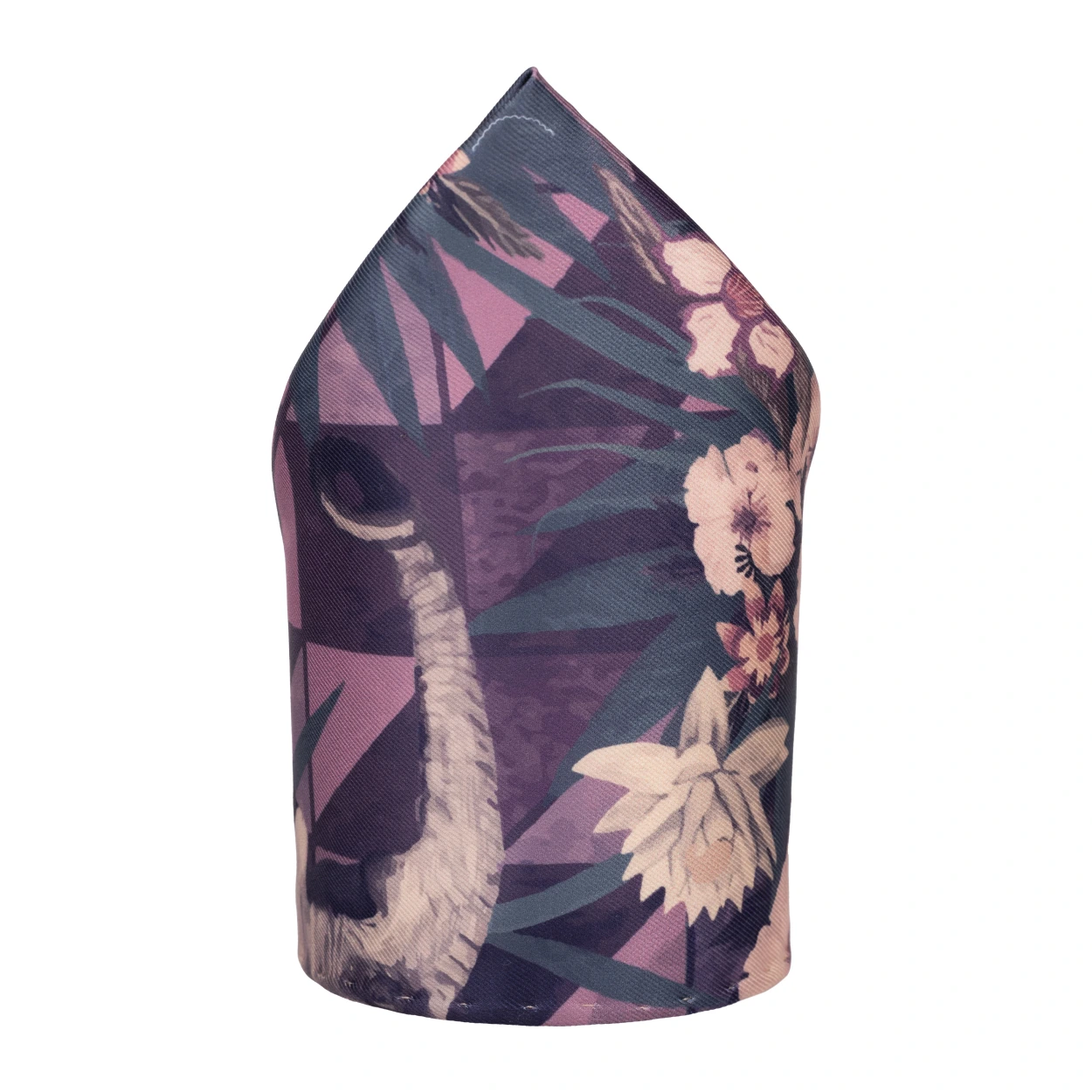 Purple Geometric Pocket Square for Men