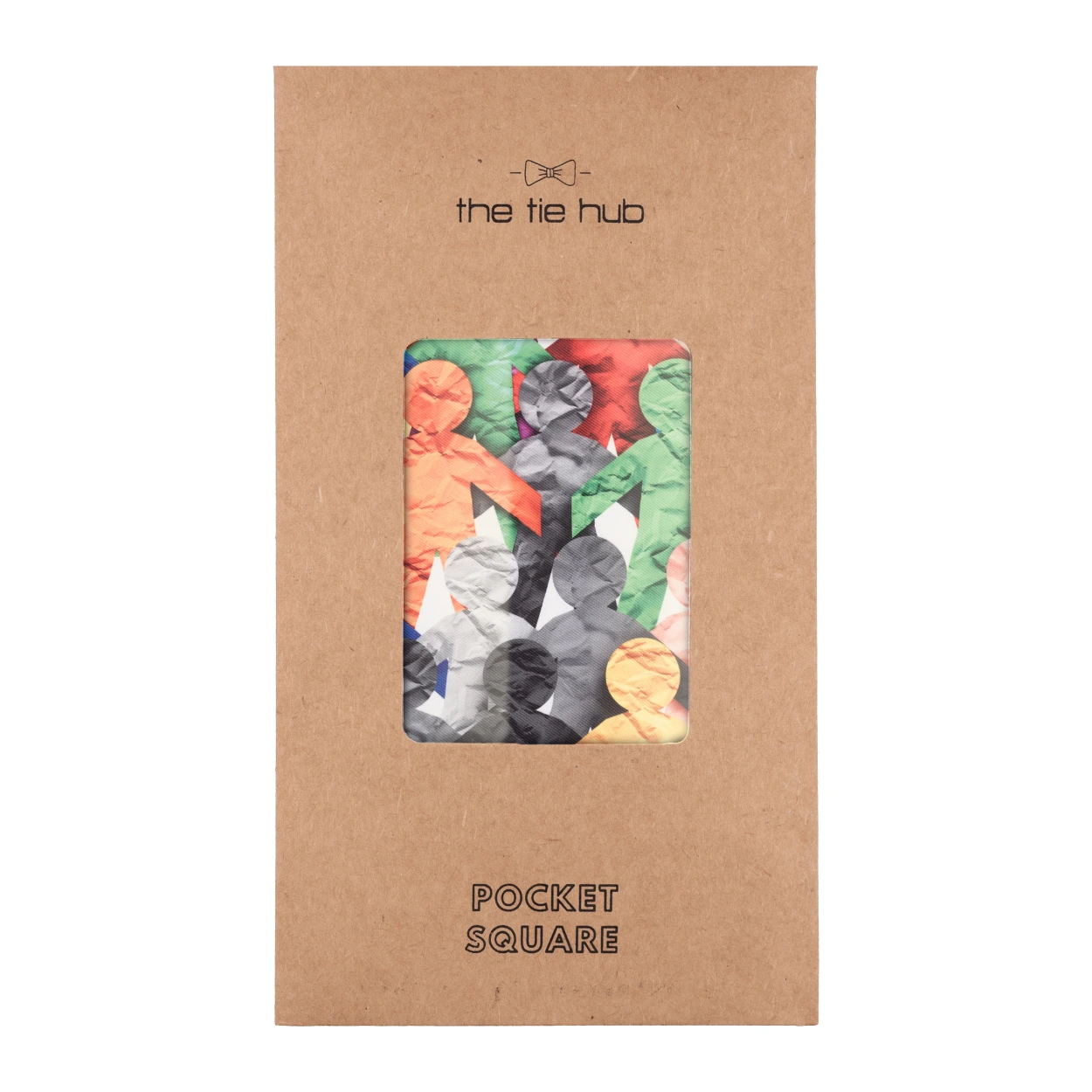 Multicolor Geometric Pocket Square for Men