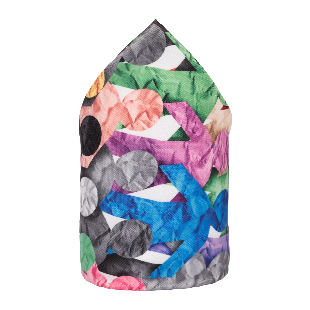 Multicolor Geometric Pocket Square for Men