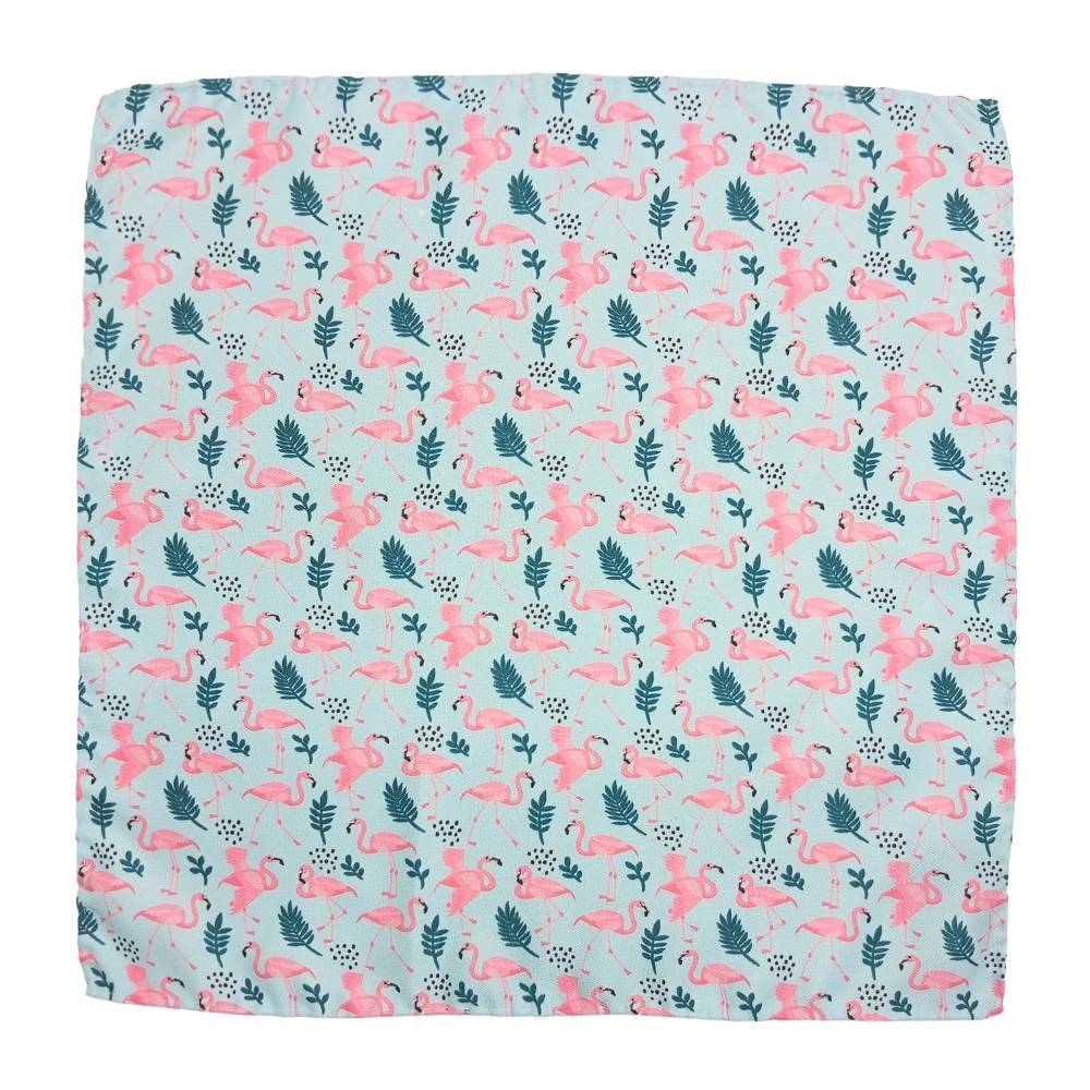 Blue Geometric Pocket Square for Men