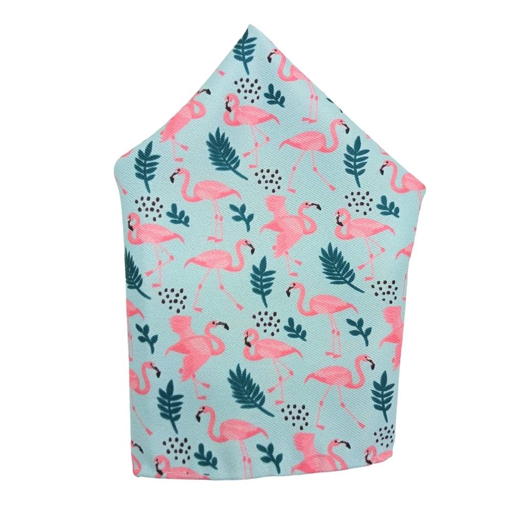 Blue Geometric Pocket Square for Men