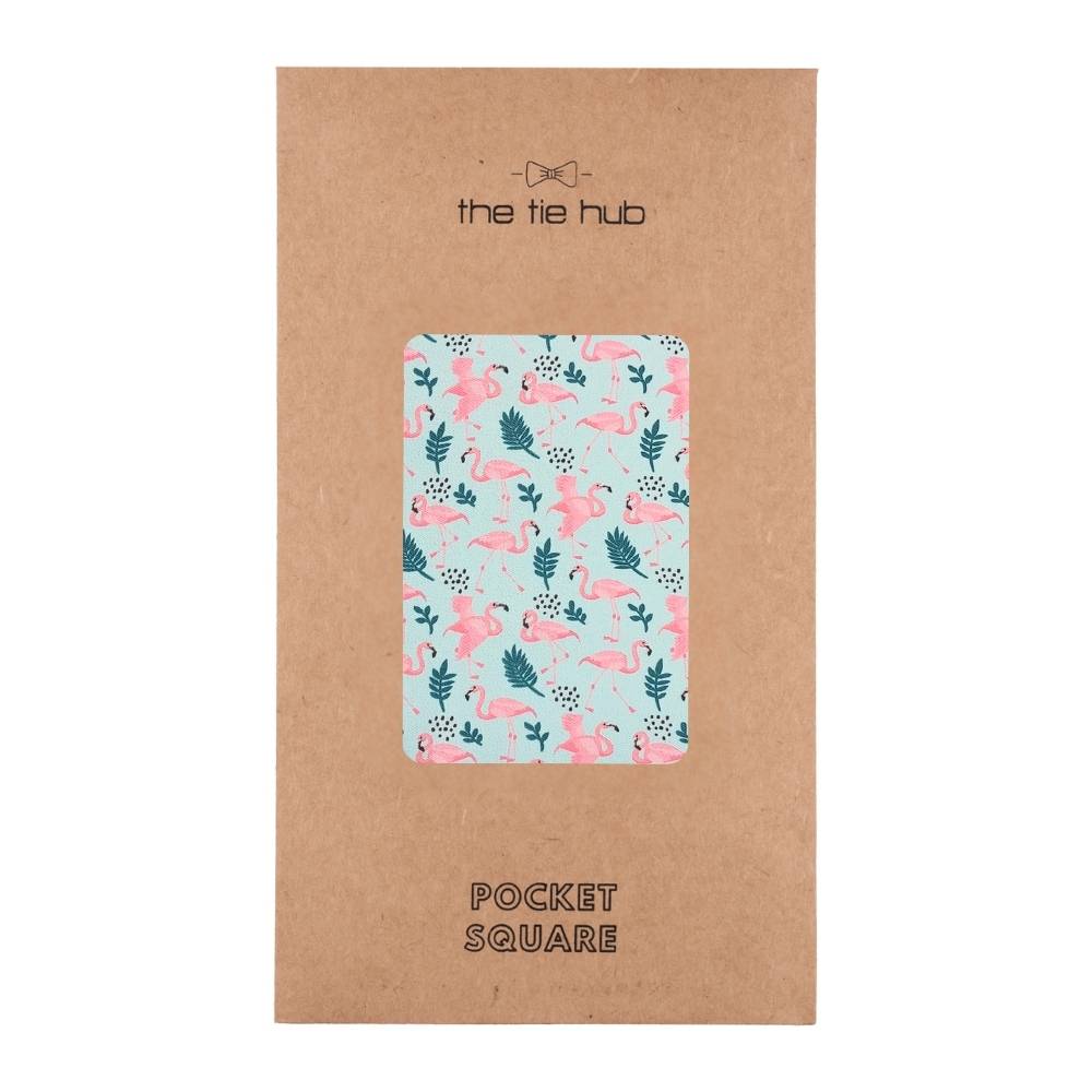 Blue Geometric Pocket Square for Men